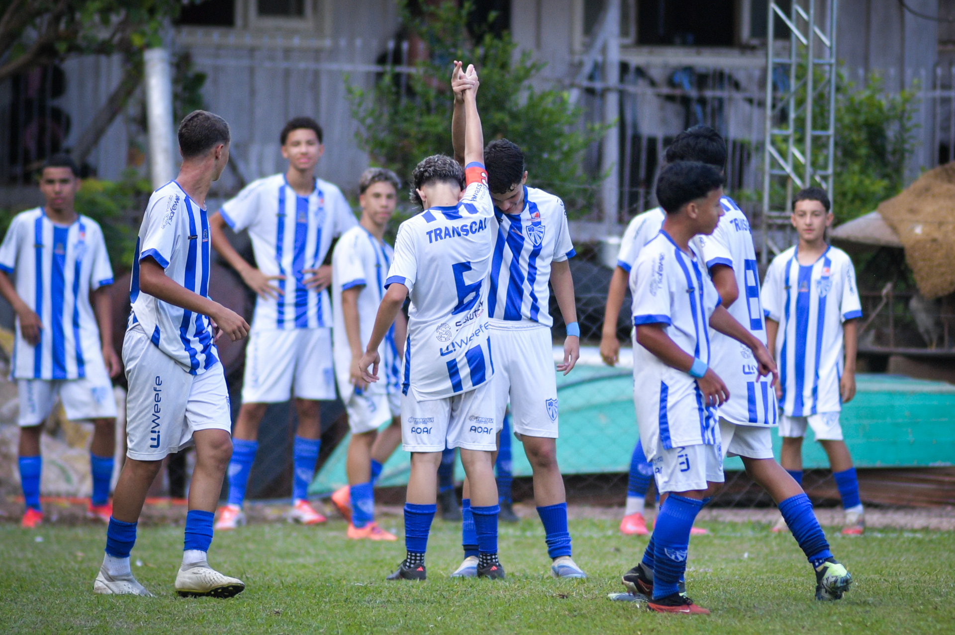 Comemoração do gol do Cruzeiro